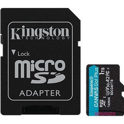 Kingston Canvas Go Plus Gen4 microSDXC 1TB Class 10 U3 V30 UHS-I A2 200MB/s + Adapter