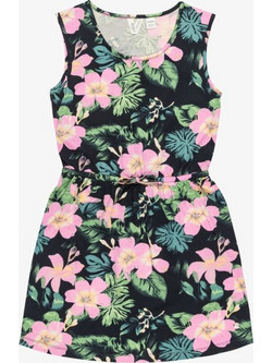 Roxy Παιδικό Φόρεμα Floral Πράσινο Ροζ ERGKD03273