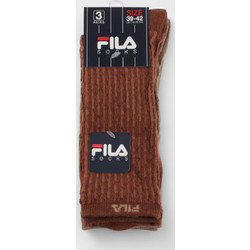 Fila Γυναικείες Κάλτσες Καφέ Μπεζ Ταμπά 3Pack F6409-340