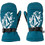 Volcom Day Saver Αδιάβροχα Παιδικά Γάντια Σκι & Snowboard Γαλάζια Λευκά