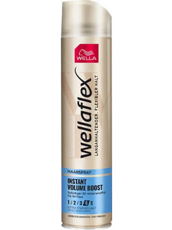 Wella Wellaflex 4 Instant Volume Boost Λακ Μαλλιών Δυνατό Κράτημα 250ml