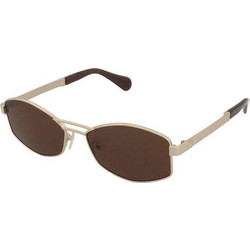 Max & Co MO0139 32E Ανδρικά Γυαλιά Ηλίου Ορθογώνια Μεταλλικά Χρυσά με Καφέ Φακό