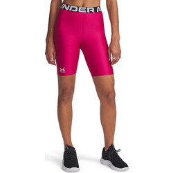 Under Armour HeatGear Authentics Γυναικείο Κολάν Ποδηλατικό Ψηλόμεσο Βαμβακερό Φούξια 1383627-681