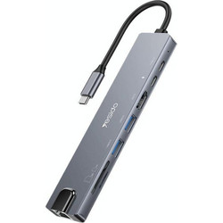 Yesido HB27 USB-C Docking Station με HDMI PD Ethernet
