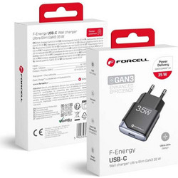 Forcell B135101-E Φορτιστής χωρίς Καλώδιο με Θύρα USB-C 35W Quick Charge 4.0 & Power Delivery