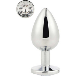 Dream Toys Gleaming Love Large Πρωκτική Σφήνα Diamond Plug 9.5cm Ασημί
