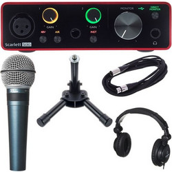 Focusrite Scarlett Solo 3rd Podcast Set