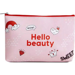 IDC Institute Hello Beauty Γυναικείο Νεσεσέρ 25x3x13cm Ροζ