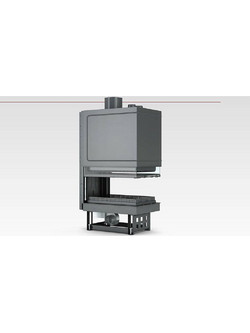 CaminoDesign TF 700X600 B Ενεργειακό Τζάκι Αερόθερμο Ξύλου Τρίπλευρο 11kW