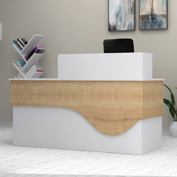 Megapap Dustin Γραφείο Reception Ξύλινο 160x60x101.8cm GP028-0143,2