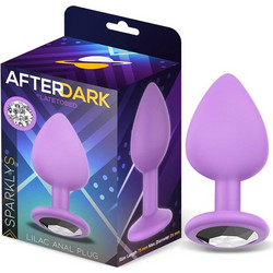 LateToBed Afterdark Sparkly Small Πρωκτική Σφήνα Diamond Plug 7cm Μωβ