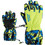Ziener Levio AS (R) Minis Αδιάβροχα Παιδικά Γάντια Σκι & Snowboard Lime Navy Μπλε