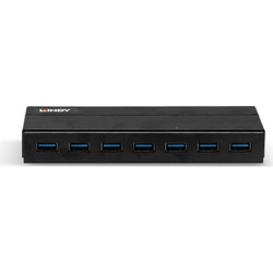 Lindy LY-43228 USB Hub με 7 Θύρες & Εξωτερική Παροχή Ρεύματος