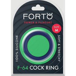 Forto F-64 Wide Medium Cock Ring 45mm Blue