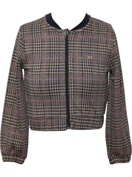 Mexx Παιδική Ζακέτα με Φερμουάρ Καφέ Γκρι TU0711036G-NAVY