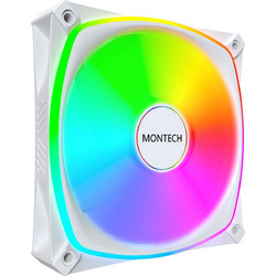 Montech RX120 Pro Case Fan 120mm ARGB με Σύνδεση 3-Pin 4-Pin PWM White