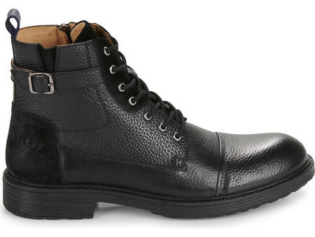 Pellet Nathan Ανδρικά Αρβυλάκια Δερμάτινα Μαύρα AKP556-51-P