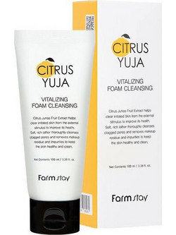 Farmstay Citrus Yuja Vitalizing Ενυδατικός Αφρός Καθαρισμού Προσώπου για Ακμή 100ml