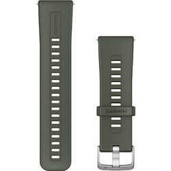Garmin Quick Release 24 Λουράκι Σιλικόνης Moss / Silver (Universal 24mm)