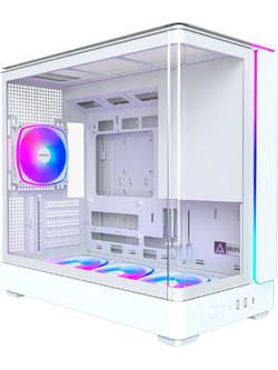 Montech KING 15 Pro White Mini Tower Κουτί Υπολογιστή RGB με Πλαϊνό Παράθυρο