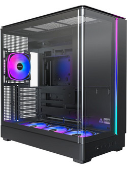 Montech King 45 Pro Black Gaming Midi Tower Κουτί Υπολογιστή RGB με Πλαϊνό Παράθυρο