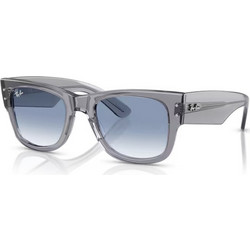 Ray-Ban RB0840S 68463F Ανδρικά Γυαλιά Ηλίου Τετράγωνα Κοκάλινα Γκρι με Μπλε Φακό