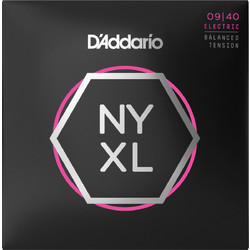 D'Addario NYXL Σετ 6 Χορδές Ηλεκτρικής Κιθάρας Nickel Plated Steel 9-40" Normal Tension