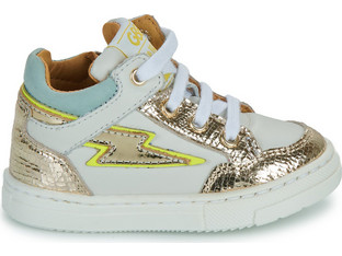 GBB Dalila Παιδικά Sneakers Μποτάκια Λευκά Ροζ Χρυσά AL617-18-B