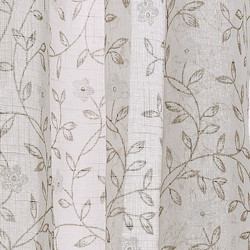 WhiteEgg Κουρτίνα Floral με Τρέσα 270x280 K0218-2