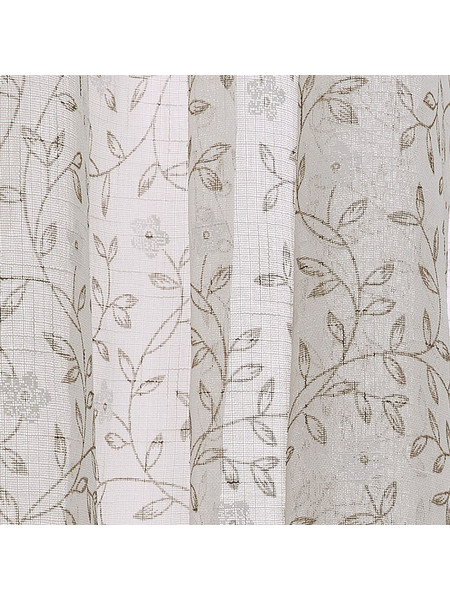 WhiteEgg Κουρτίνα Floral με Τρέσα 270x280 K0218-2