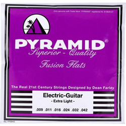Pyramid Fusion Flats FF0942 Σετ 6 Χορδές Ηλεκτρικής Κιθάρας Pure Nickel 9-42" Extra Light Tension