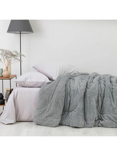 Borea Κουβερτοπάπλωμα King Size 230x260 Cozy Γκρι