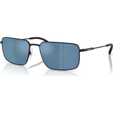 Arnette AN3095 737/22 Ανδρικά Γυαλιά Ηλίου Ορθογώνια Μεταλλικά Μαύρα με Μπλε Φακό