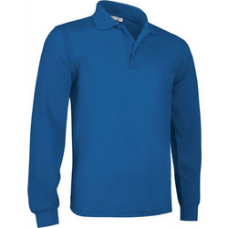 Valento Predator Ανδρική Μπλούζα Polo Μακρυμάνικη Royal Blue POVATOLRY20