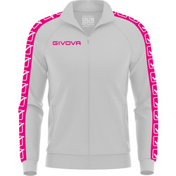 Givova Giacca Tricot Band Ανδρική Ζακέτα Φούτερ με Φερμουάρ Λευκή BA13