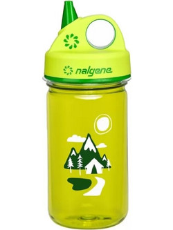 Nalgene Grip-N-Gulp Green Trail Παιδικό Παγούρι Πλαστικό BPA Free Lime