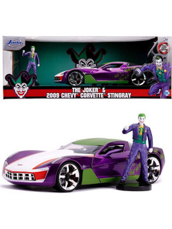 Jada The Joker 2009 Chevy Corvette Stingray Φιγούρα Δράσης για 8+ Ετών