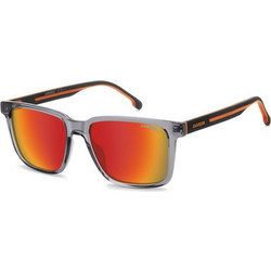 Carrera CA13/S M9L/UZ Ανδρικά Γυαλιά Ηλίου Τετράγωνα Κοκάλινα Γκρι Μαύρο με Πορτοκαλί Φακό
