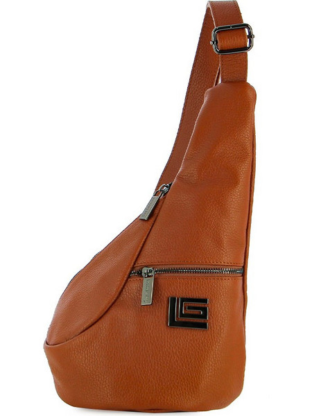 Guy Laroche Δερμάτινη Ανδρική Τσάντα Στήθους Rusted 135