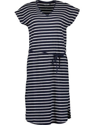 Blue Seven Midi Καλοκαιρινό Καθημερινό Φόρεμα Λευκό Navy Μπλε 151183