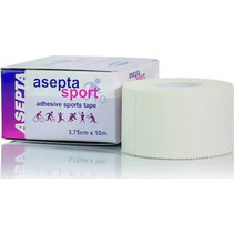 Asepta Sport Ταινία Κινησιολογίας 3.75cm x 10m Λευκή 1τμχ