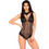 Livco Corsetti Kreame Sexy Κορμάκι Slip See Through με Δαντέλα Μαύρο