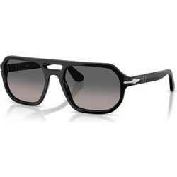 Persol PO3393S 95/M3 Ανδρικά Γυαλιά Ηλίου Aviator Κοκάλινα Μαύρα με Μαύρο Φακό