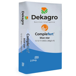 Dekagro Complefert Bluestar Κοκκώδες Λίπασμα Μαγνησίου Ψευδαργύρου Φωσφόρου Θείου 12-12-17 25kg