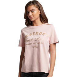 Superdry Γυναικείο Αθλητικό T-Shirt Nude W1011242A-9EE