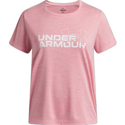 Under Armour Tech Twist Wordmark Γυναικείο Αθλητικό T-Shirt Ροζ 6007134-600