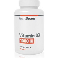 GymBeam Vitamin D3 1000IU 60 Κάψουλες