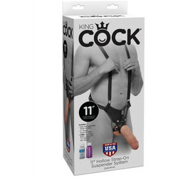 Pipedream King Cock 11" Hollow Suspender Harness Strap On με Dildo 28cm Flesh