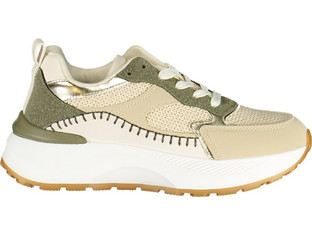 Laura Biagiotti Γυναικεία Sneakers Flatforms Μπεζ Χακί 9645