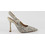 Steve Madden Brylie Γόβες Slingback Δερμάτινες με Λεπτό Ψηλό Τακούνι & Στρας Ασημί 11004866